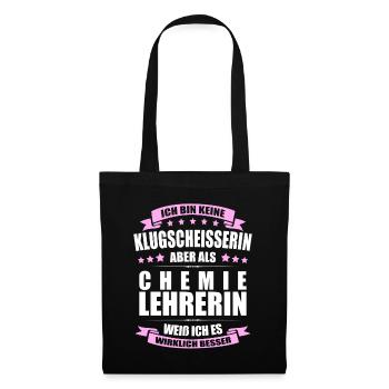 Chemielehrerin Lehrerin Erinnerung Lehrer - Stoffbeutel - Schwarz - Vorne
