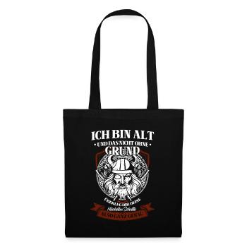 Viking Tshirt Viking Valhalla Valhalla God Odin - Tote Bag - black - Front