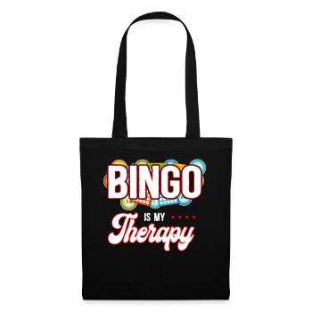 Le bingo est ma thérapie - Sac en tissu - noir - Devant