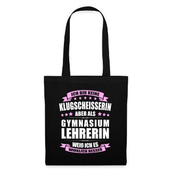 Gymnasiumlehrerin Lehrerin Erinnerung Lehrer - Stoffbeutel - Schwarz - Vorne