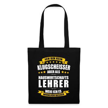 Hauswirtschaftslehrer Lehrer Hauswirtschaft - Stoffbeutel - Schwarz - Vorne