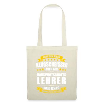 Hauswirtschaftslehrer Lehrer Hauswirtschaft - Stoffbeutel - Natur - Vorne