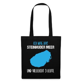 Steinhuder Meer & 3 personnes - Sac en tissu - noir - Devant