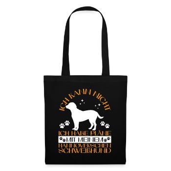 Plans with my Hanoverian Scent Hound - Tote Bag - black - Front