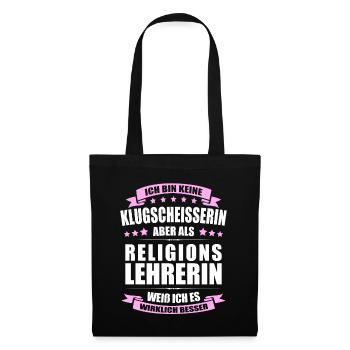 Religionslehrerin Lehrerin Erinnerung Lehrer - Stoffbeutel - Schwarz - Vorne
