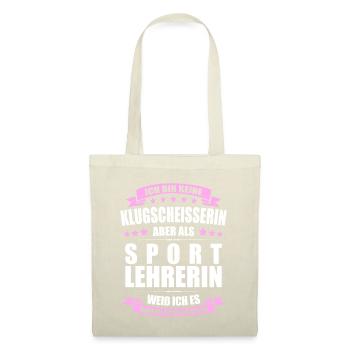 Sportlehrerin Abschied Lehrerin Erinnerung Lehrer - Stoffbeutel - Natur - Vorne