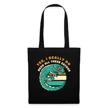 J’ai vraiment besoin de tous ces geckos gekkota léopard - Sac en tissu - noir - Devant