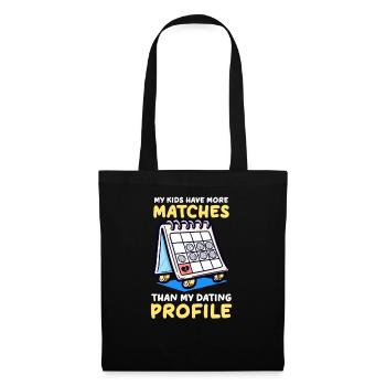 Volleyball Mom Kids More Matches Than Dating Profi - Tote Bag - black - Front