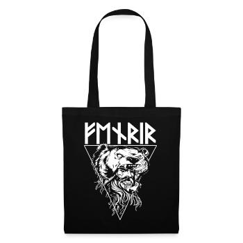 Viking Tshirt Viking Valhalla Valhalla God Odin - Tote Bag - black - Front