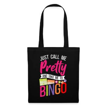 Fille de joueur de bingo Appelez-moi - Sac en tissu - noir - Devant