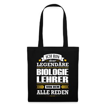 Ich Bin Dieser Legendäre Biologielehrer Lehrer - Stoffbeutel - Schwarz - Vorne