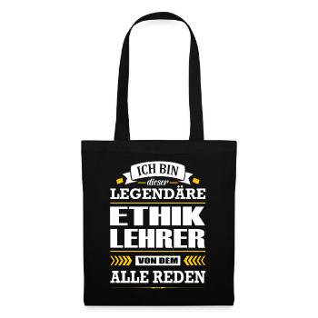 Ich Bin Dieser Legendäre Ethiklehrer Lehrer - Stoffbeutel - Schwarz - Vorne