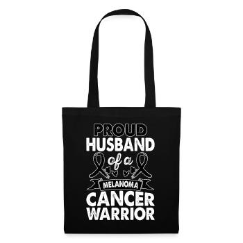 Ehemann Von Melanoma Cancer Warrior Awareness - Stoffbeutel - Schwarz - Vorne