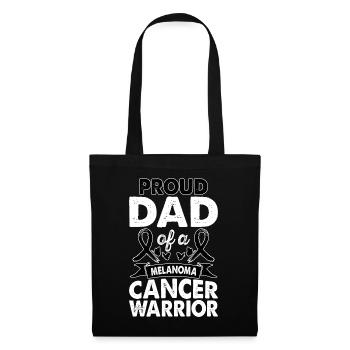 Dad Of Melanoma Cancer Warrior Awareness Month - Stoffbeutel - Schwarz - Vorne