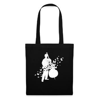 Double Bass Player Double Bass Instrument Double B - Stoffbeutel - Schwarz - Vorne