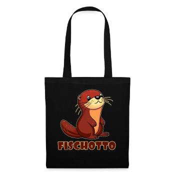 Otto Name, tenue Fischotto pour le jour du nom avec le nom - Sac en tissu - noir - Devant