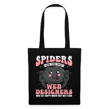 Tarentule Terrarium Amphibian Spider - Sac en tissu - noir - Devant