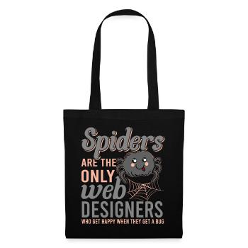 Tarentule Terrarium Amphibian Spider - Sac en tissu - noir - Devant