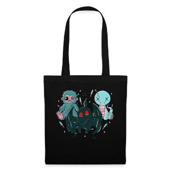 Kawaii Pastel Goth Cryptids - Stoffbeutel - Schwarz - Vorne