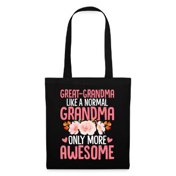 Drôle Arrière-Grand-mère Mamaw Gigi Grand-mère Mamie - Sac en tissu - noir - Devant