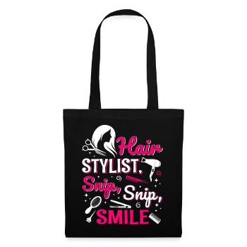 Coiffeur Coiffeur Coiffeur Coiffeur - Sac en tissu - noir - Devant