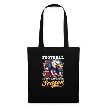 Le 4 juillet, le football est ma saison - Sac en tissu - noir - Devant