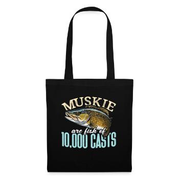Musky Fishing Muskie Are Fish Of Predatory Fish - Tote Bag - black - Front