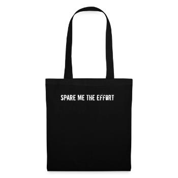 Bowling - Spare Me the Effort - Tote Bag - black - Front