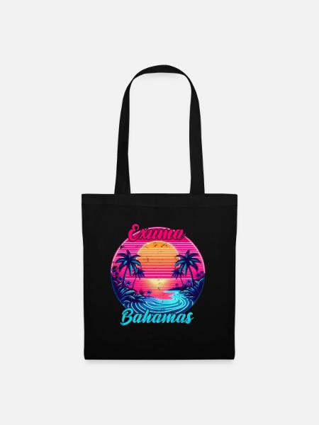 Exuma, Bahamas - Stoffbeutel - Schwarz