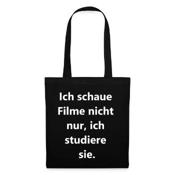 Études cinématographiques - Sac en tissu - noir - Devant
