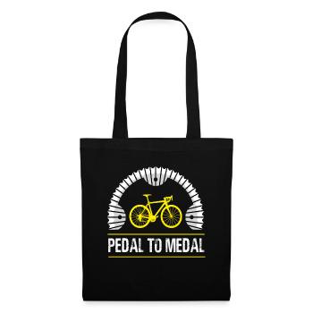 Pedal To Medal Road Bike Road Bike Road Bikes Road Bike - Tote Bag - black - Front