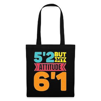 5'2 Mais mon attitude 6'1 5 - Sac en tissu - noir - Devant