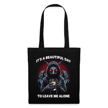 C’est une belle journée pour me laisser tranquille - Sac en tissu - noir - Devant