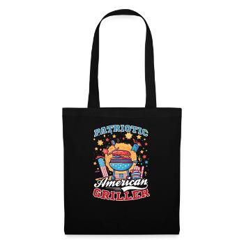 4th Of July BBQ Patriotic American Griller - Tote Bag - black - Front