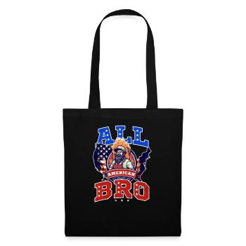 4. Juli BBQ All American Bro - Stoffbeutel - Schwarz - Vorne