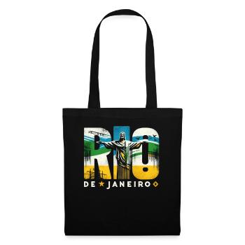Rio de Janeiro, Brésil - Sac en tissu - noir - Devant