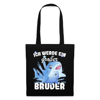 Annonce de la prochaine génération | Je vais être un grand frère en 2025 - Sac en tissu - noir - Devant