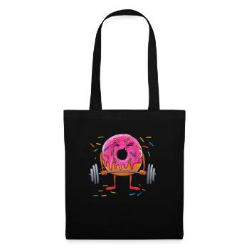 Gym Tshirt Lustig Fitness Workout Fitnessstudio - Stoffbeutel - Schwarz - Vorne