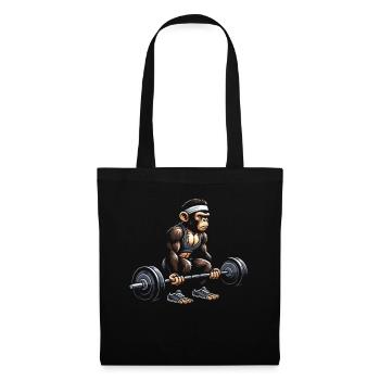 Gym Tshirt Funny Fitness Workout Gym - Tote Bag - black - Front