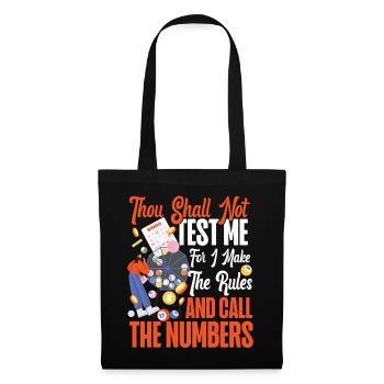 Joueur de bingo Bingo Appelez-vous - Sac en tissu - noir - Devant