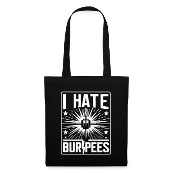 Je déteste les burpees 12 - Sac en tissu - noir - Devant