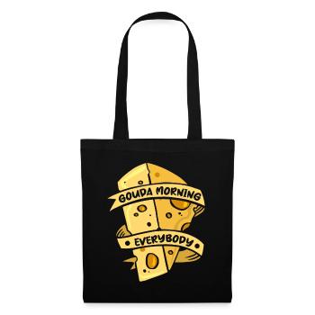 Gouda Morning Everbody Maker Fromager Queso - Sac en tissu - noir - Devant