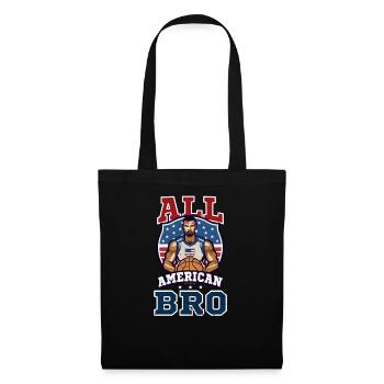 4th Of July Basketball All American Bro - Tote Bag - black - Front
