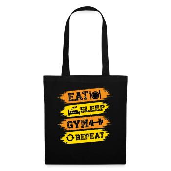 EAT SLEEP GYM REPEAT. Fitness, Sports, Training, - Tote Bag - black - Front