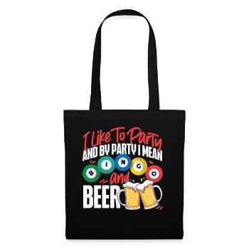 Joueur de bingo bière que j’aime faire la fête - Sac en tissu - noir - Devant