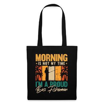 Le matin du pêcheur d’achigan n’est pas mon heure de pêche à l’achigan - Sac en tissu - noir - Devant