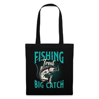 Trout Fishing Trout Big Catch Sportfishing Lover - Tote Bag - black - Front