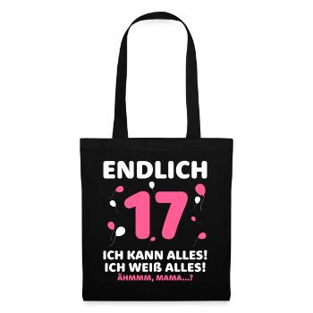 Finally 17 I can do everything I know everything - Tote Bag - black - Front