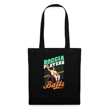 Joueur de boccia Les joueurs de boccia ont de plus grosses balles - Sac en tissu - noir - Devant