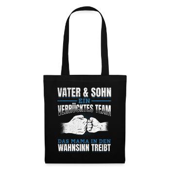 Father & Son Strong & Hilarious Together - Tote Bag - black - Front